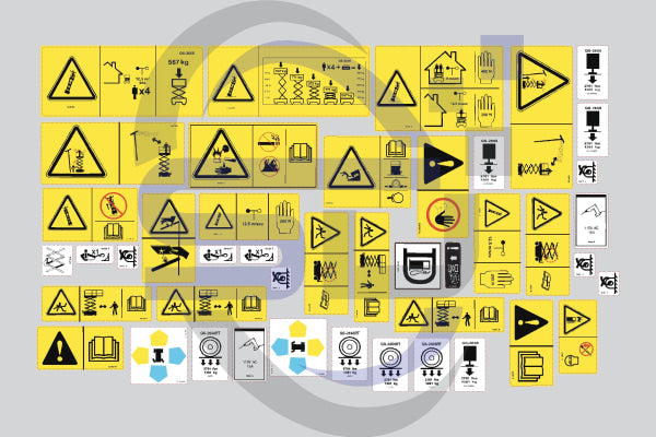 Genie GS2668RT Safety Decal Kit, 2003 Onwards - Safety Decals Ltd