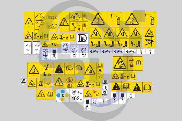 Genie GS3268RT Safety Decal, 2003 Onwards,Decal Kit - Safety Decals Ltd