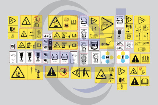Genie Gs3369 Safety Decal Sticker Kit