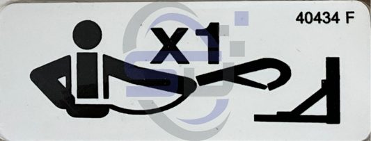 Genie Harness Point decal, P/N 40434 - Safety Decals Ltd