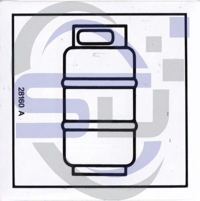Genie Liquid Propane decal, P/N 28160 - Safety Decals Ltd