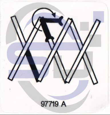 Genie Maintenance Lock decal, P/N 97719 - Safety Decals Ltd