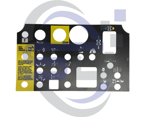 Genie Platform Control Panel Decal, Sticker P/N 72095 - Safety Decals Ltd