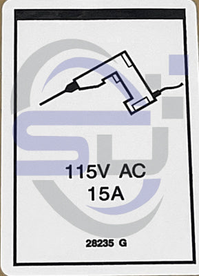 Genie Power to Platform decal, P/N 28235 - Safety Decals Ltd