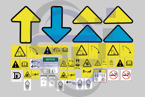 Genie S80/S85 Safety Decal Sticker Kit S80/85