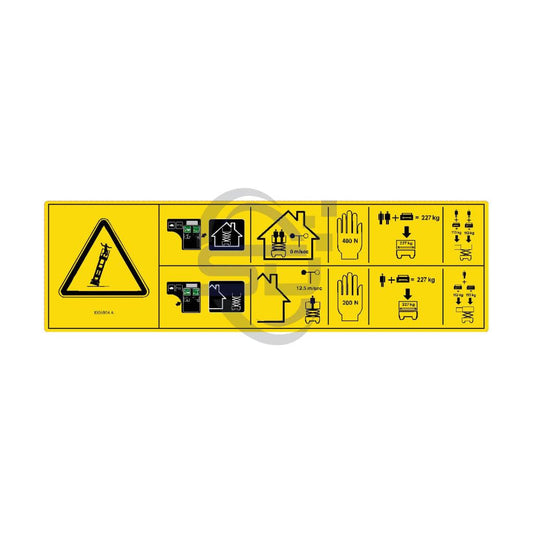 Genie Single Decal,SWL ,P/N 1306904 - Safety Decals Ltd