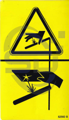 Genie Skin Injection Hazard decal, P/N 82560 - Safety Decals Ltd