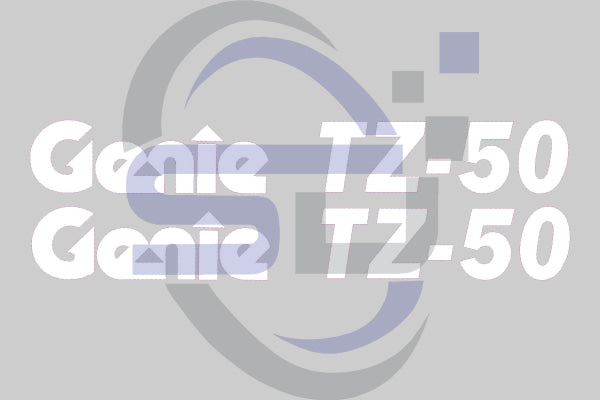 Genie TZ50 Cosmetic Decal Kit, PN82882 - Safety Decals Ltd