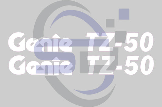 Genie TZ50 Cosmetic Decal Kit, PN82882 - Safety Decals Ltd