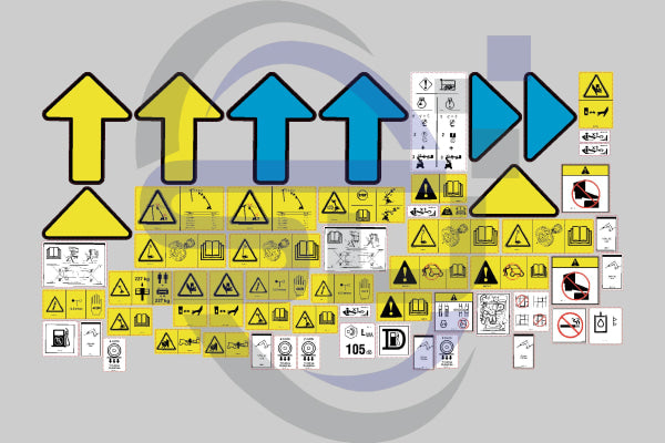 Genie Z135/70 Safety Decal Sticker Kit