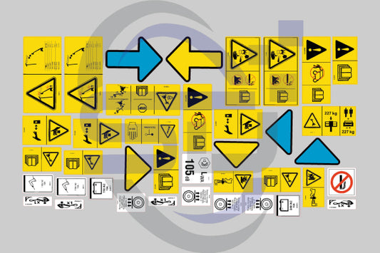 Genie Z30/20N Safety Decal Sticker Kit