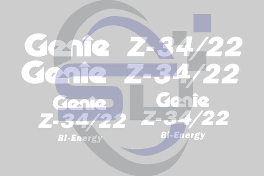 Genie Z34/22 Bi Energy Cosmetic Decal, Sticker Kit,Decal Kit - Safety Decals Ltd