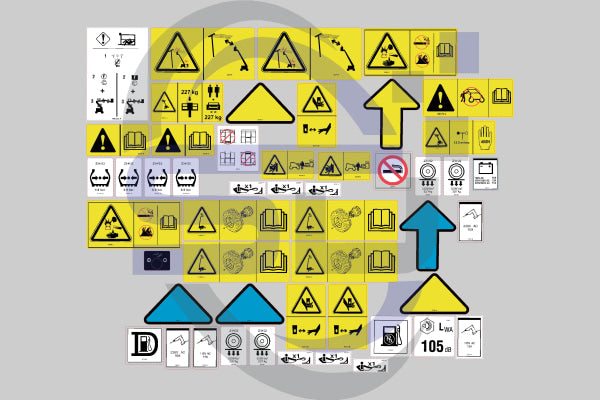 Genie Z34/22 Bi Energy Safety Decal Sticker Kit Z34/22Bi