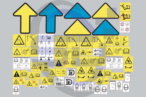 Genie Z45/25IC Safety Decal, Decal Kit, Z452507A-34011 - Z452513A-47000) - Safety Decals Ltd