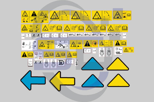 Genie Z45/25Xc Safety Decal Sticker Kit From (Sn Z4525Xcm-101)