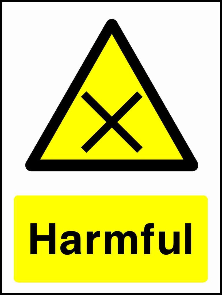 Harmful - Safety Decals Ltd