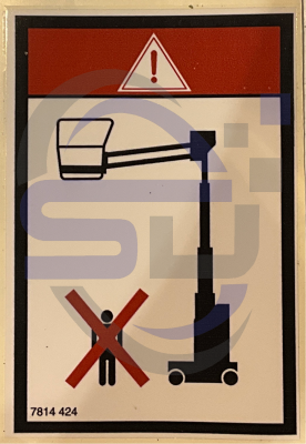 Haulotte Body Crush decal, P/N 7814424 - Safety Decals Ltd