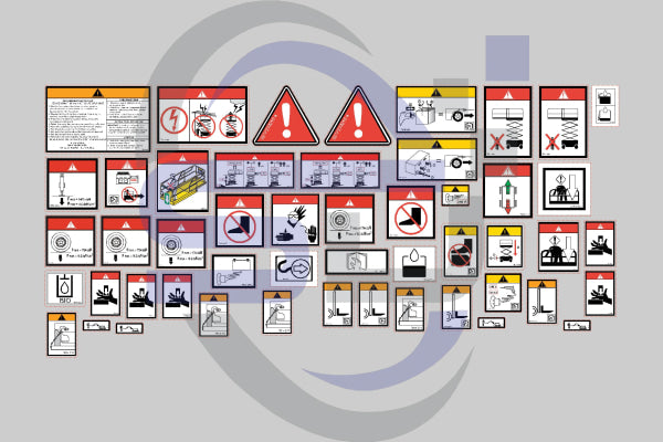 Haulotte Compact 12 Safety Decal Sticker Kit