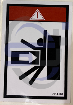 Haulotte Crush Danger decal, P/N 7814363 - Safety Decals Ltd