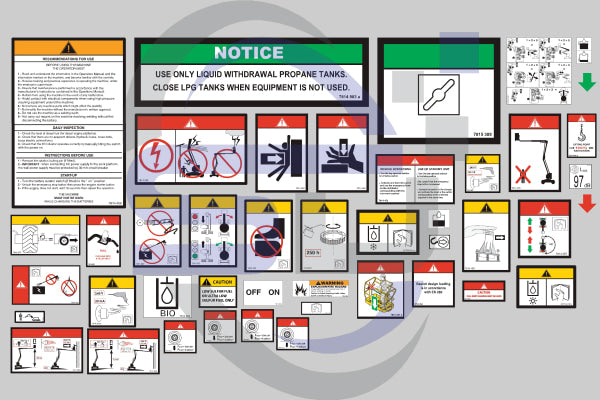 Haulotte Ha16Px Safety Decal Sticker Kit