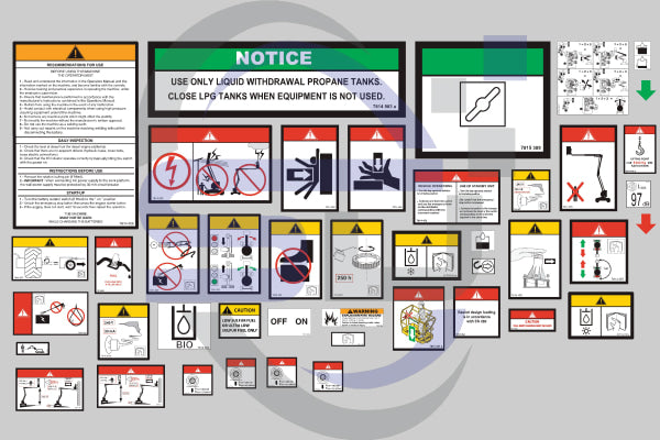 Haulotte Ha18Px Safety Decal Sticker Kit