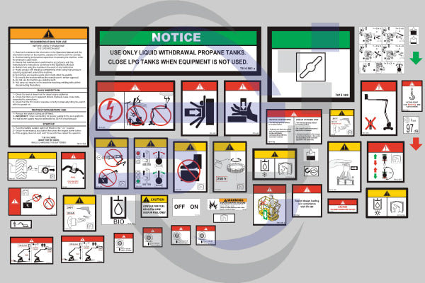 Haulotte Ha20Px Safety Decal Sticker Kit