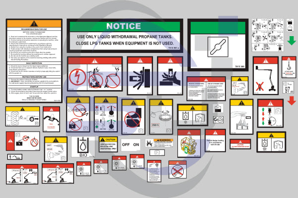 Haulotte Ha260Px Safety Decal Sticker Kit