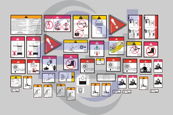 Haulotte Optimum 8 Safety Decal, Decal Kit - Safety Decals Ltd