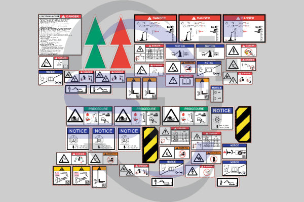 Haulotte Star 10 Safety Decal Sticker Kit New Style