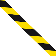 Tape Warning 1.5m lenghts, Ultra tacky.