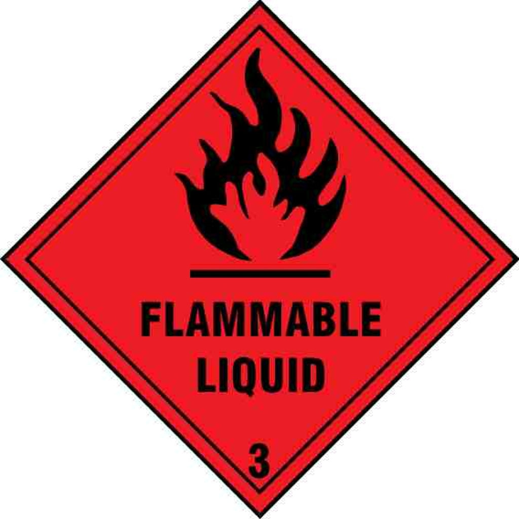 Hazardous substance diamond 2202- Flammable liquid class 3 - Safety Decals Ltd