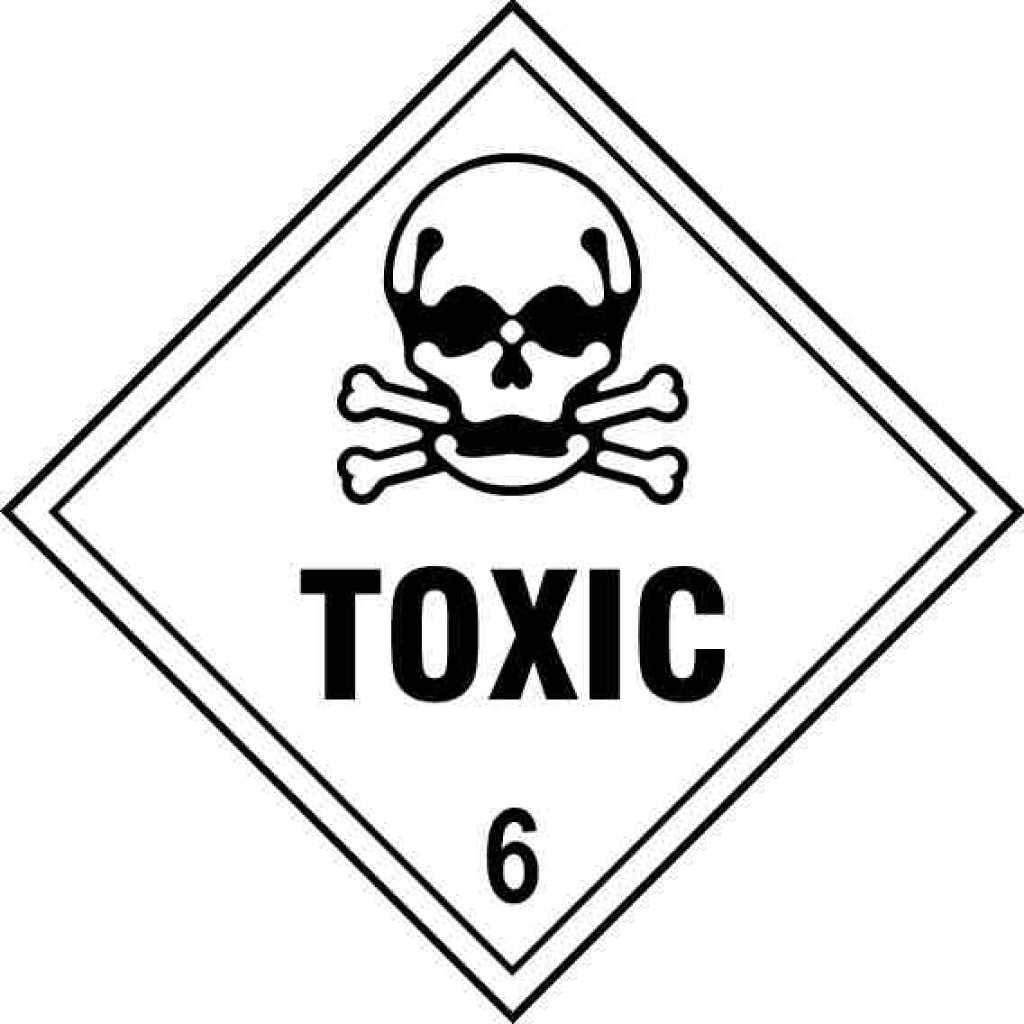 Hazardous substance diamond 2240- IMDG toxic gas class 6 - Safety Decals Ltd