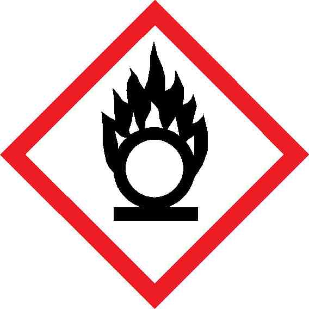 Hazardous substance diamond 2281- Oxidising agent symbol - Safety Decals Ltd