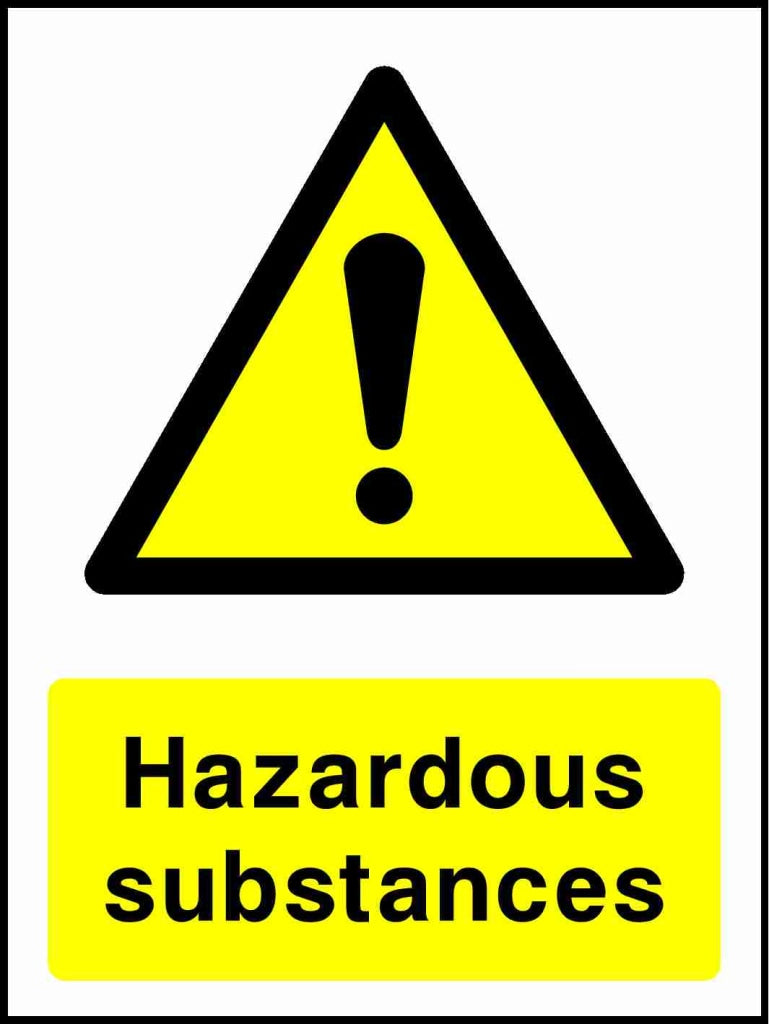 Hazardous substances - Safety Decals Ltd