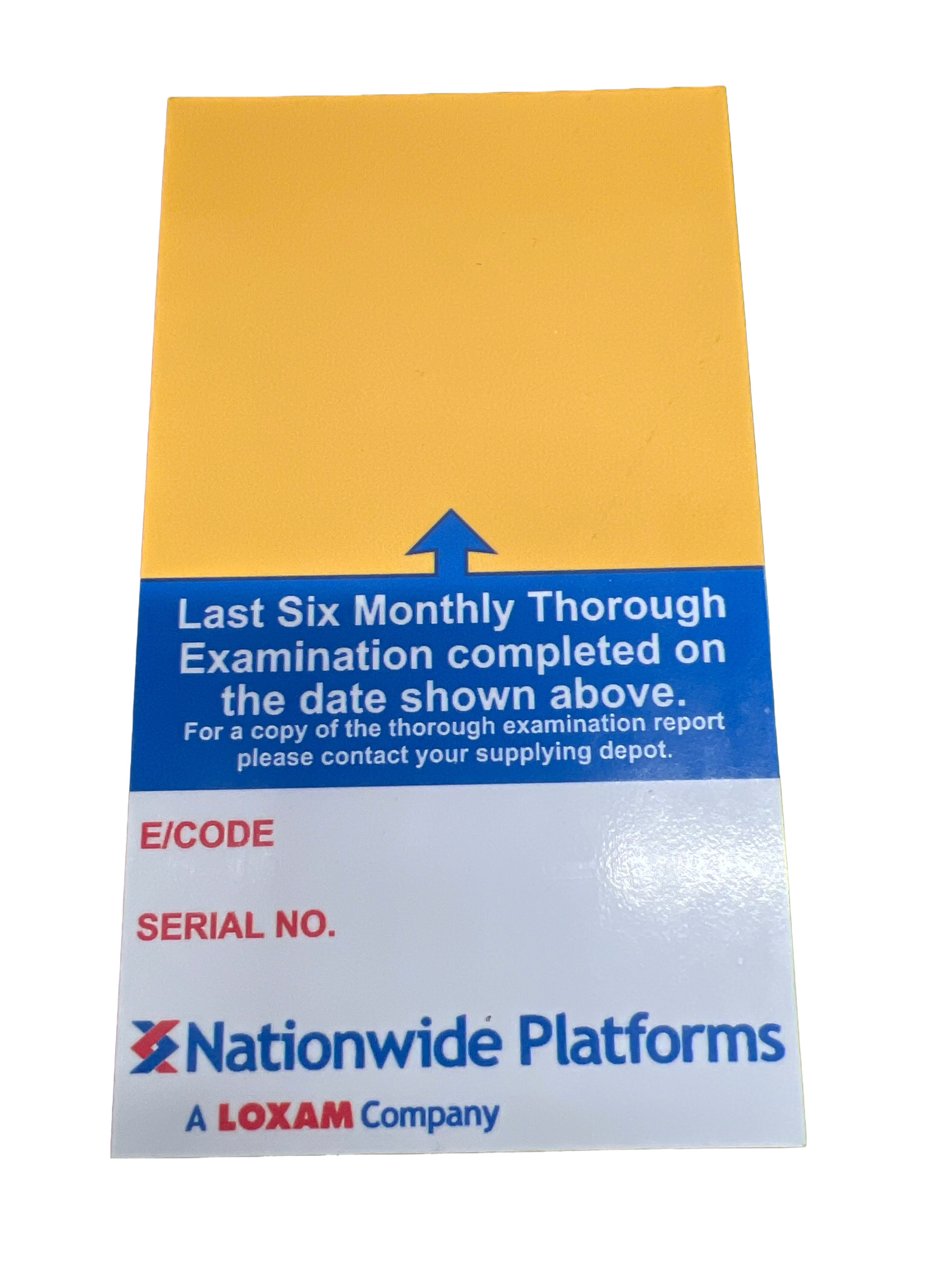 Nationwide Platforms Loler Disk Plaque