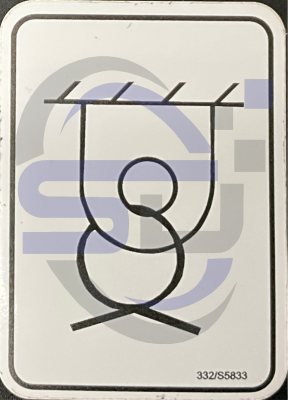 JCB Tie Down Point decal, P/N 332/S5833 - Safety Decals Ltd