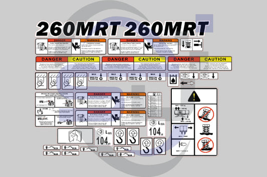 Jlg 260Mrt Safety Decal Kit Sticker 260 Mrt