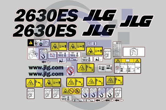 Jlg 2630Es Safety Decal Kit Sticker Gs1530