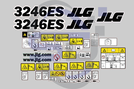 Jlg 3246Es Safety Decal Kit Sticker 2630Es