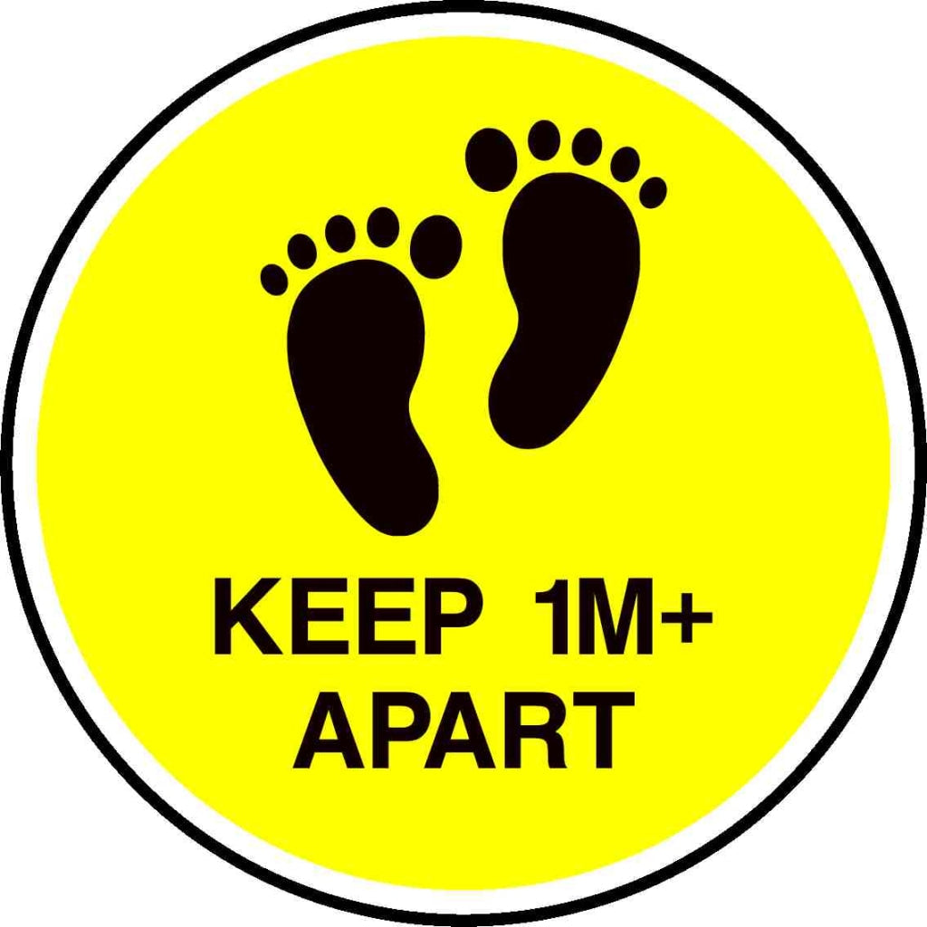 KEEP 1M+ APART - Safety Decals Ltd