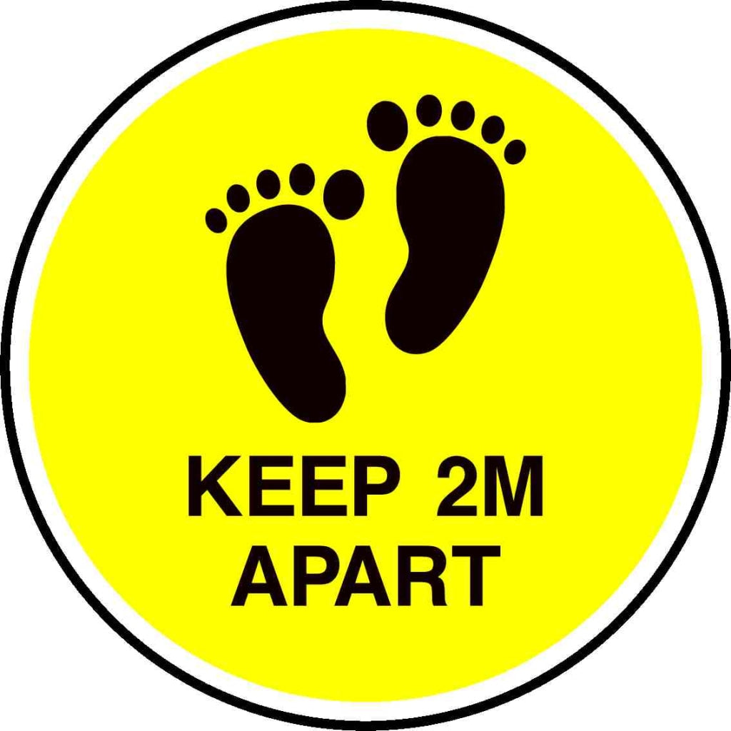 KEEP 2M APART - Safety Decals Ltd