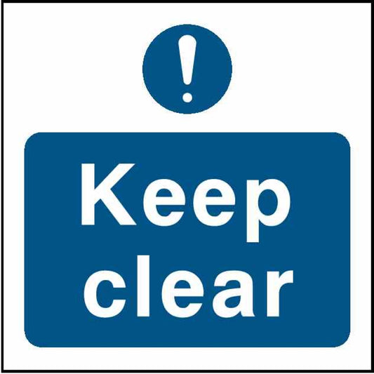 Keep clear - Safety Decals Ltd