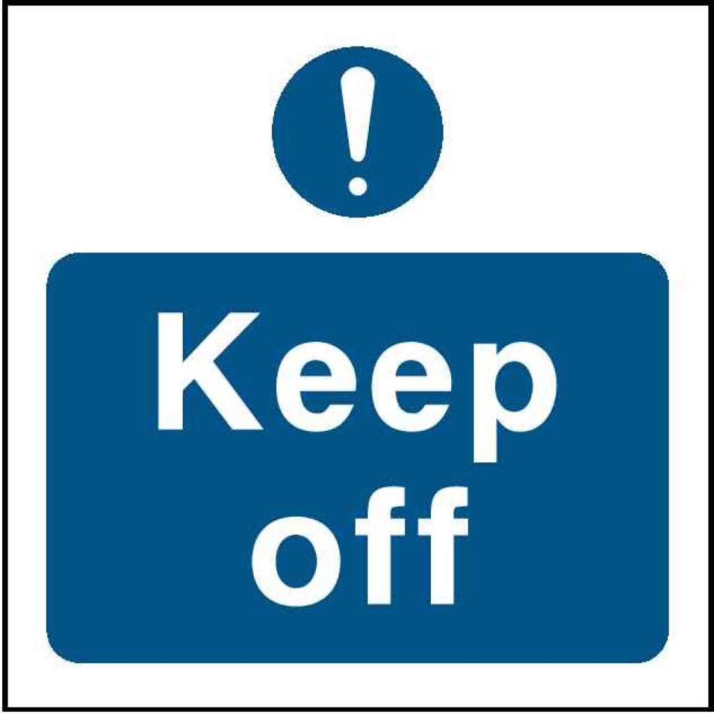 Keep off| Fire Prevention, Size 80x80 Safety Sign