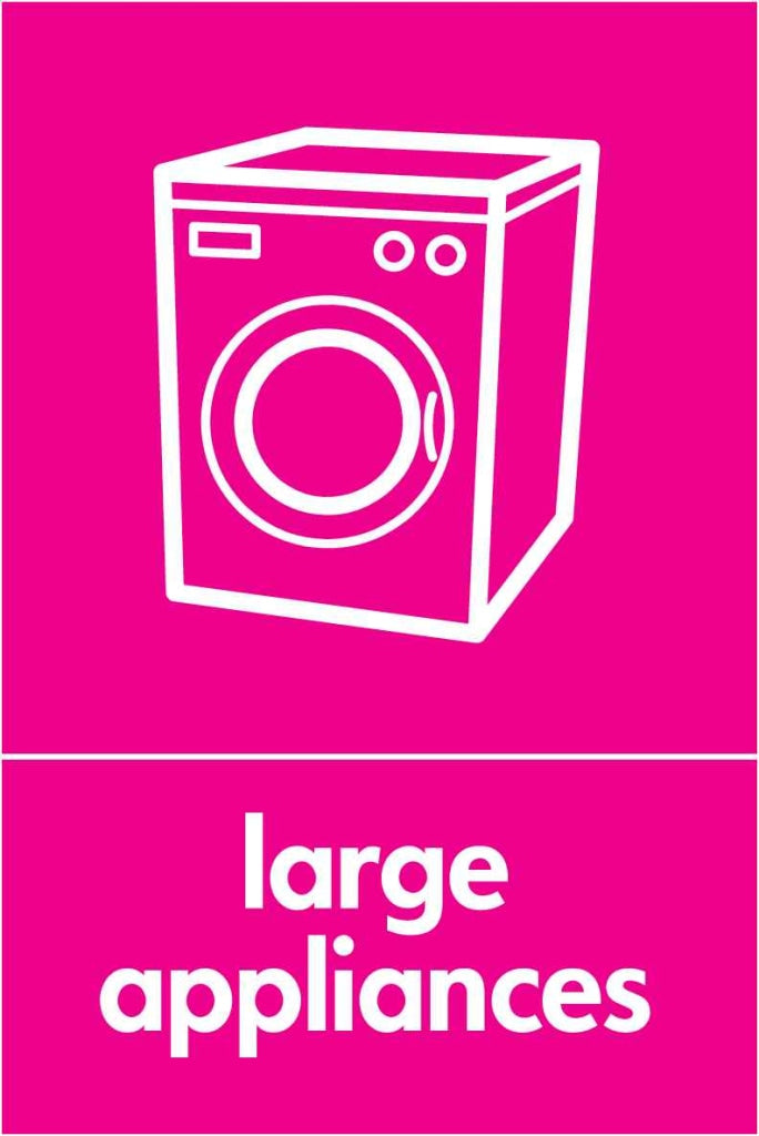 large appliances - Safety Decals Ltd