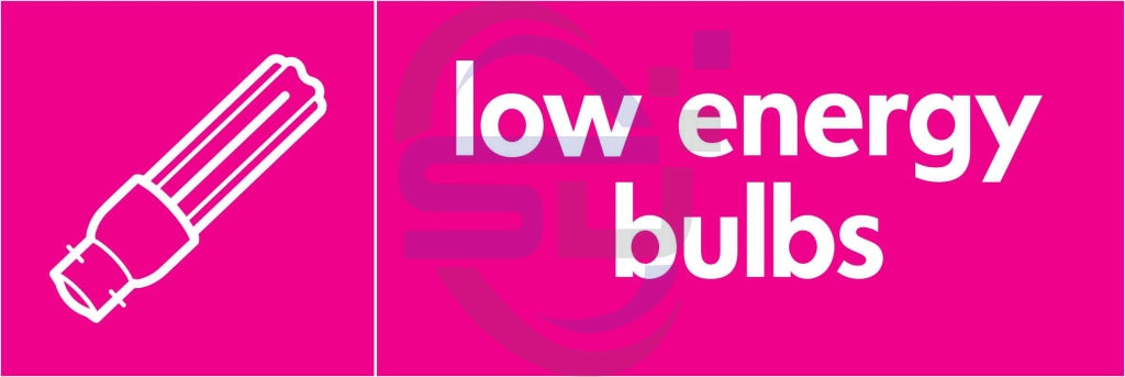 low energy bulbs - Safety Decals Ltd