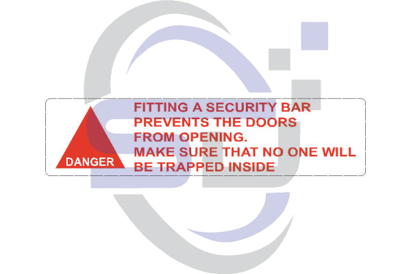 Make sure no one will be trapped inside Decal - Safety Decals Ltd