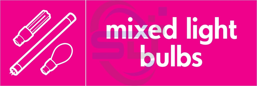 mixed light bulbs - Safety Decals Ltd