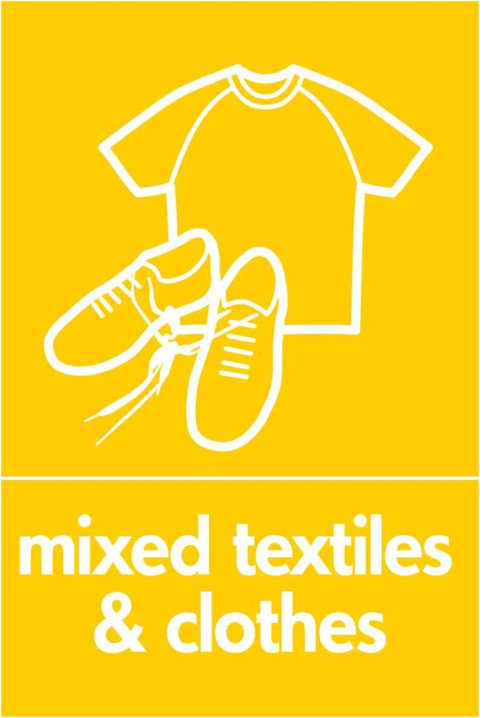 mixed textiles & clothes| Recycling, Recycling Textiles, Size 300x100 ...