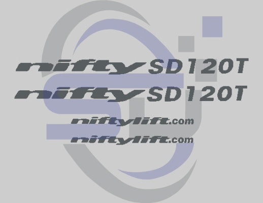 Niftylift SD120T Cosmetic Decal Kit - Safety Decals Ltd