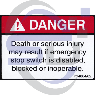 NiftyLift Single Decal P14864/02 - Safety Decals Ltd